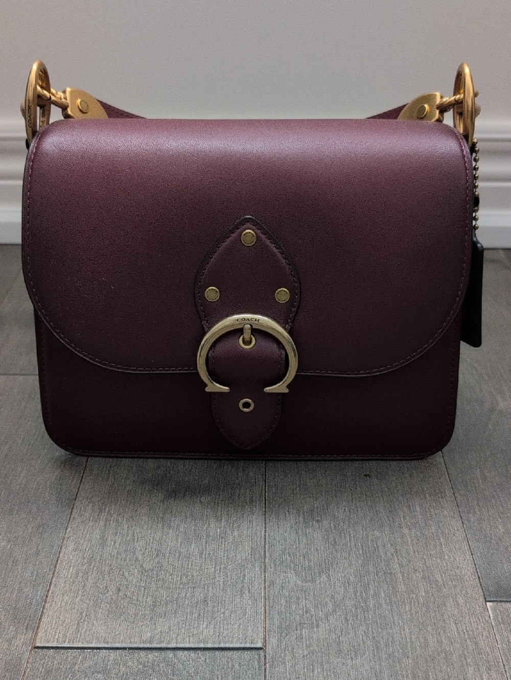 Coach Beat Shoulder Bag Wine